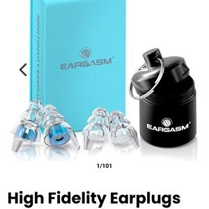 Eargasm high fidelity earplugs NEW